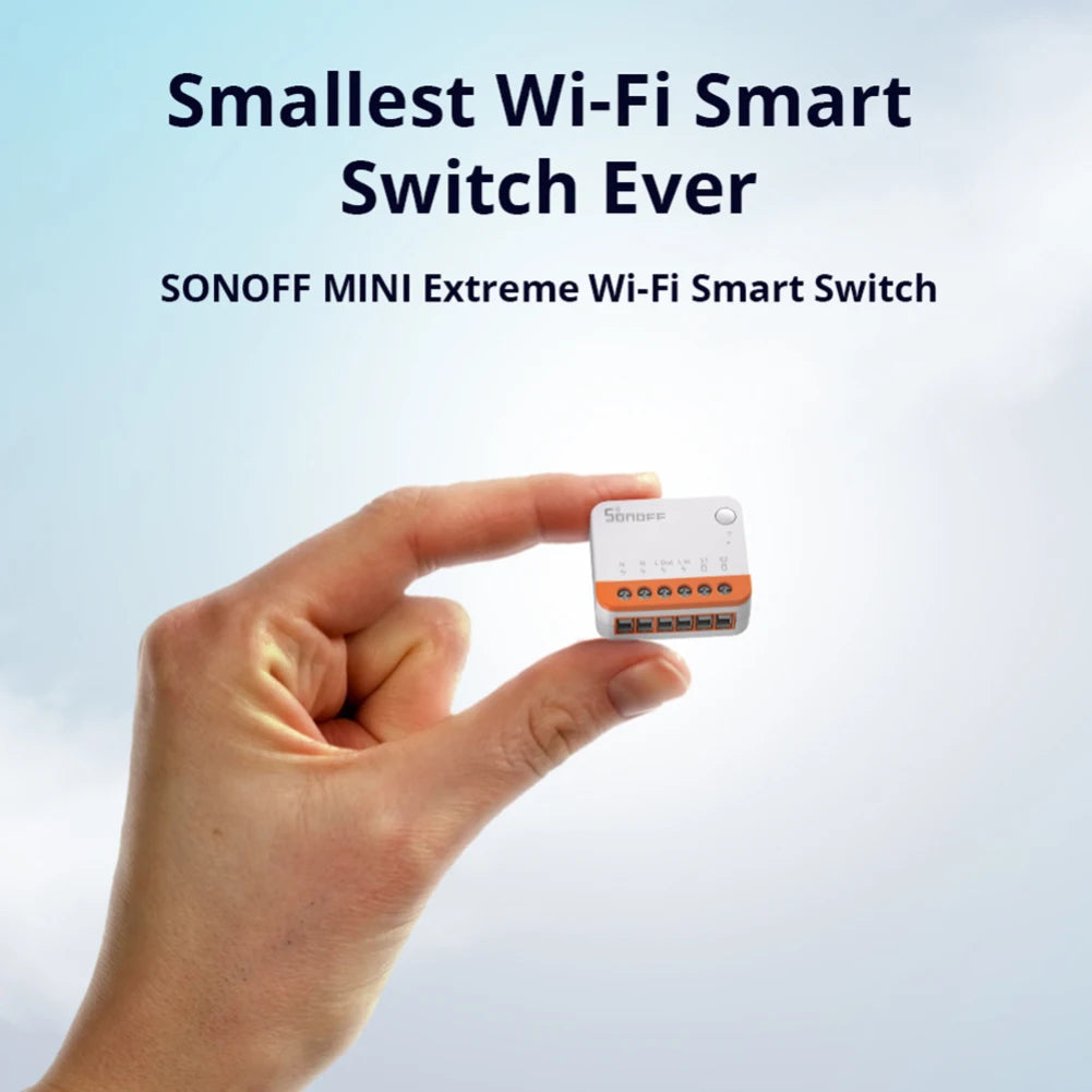 مفتاح SONOFF Mini R4/ZBMINI L2 الذكي Zigbee/Wi-Fi – تحكم ثنائي الاتجاه للمنزل الذكي، يعمل مع Alexa وGoogle Home وYandex Alice