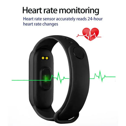 M6 Smart Watch – Fitness Tracker with Heart Rate & Blood Pressure Monitor