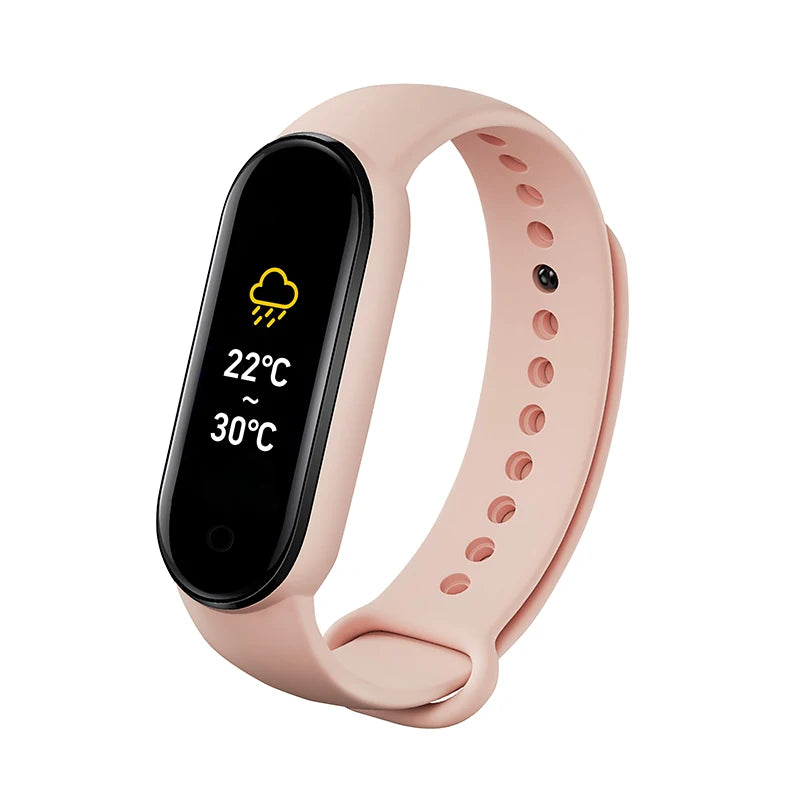 M6 Smart Watch – Fitness Tracker with Heart Rate & Blood Pressure Monitor