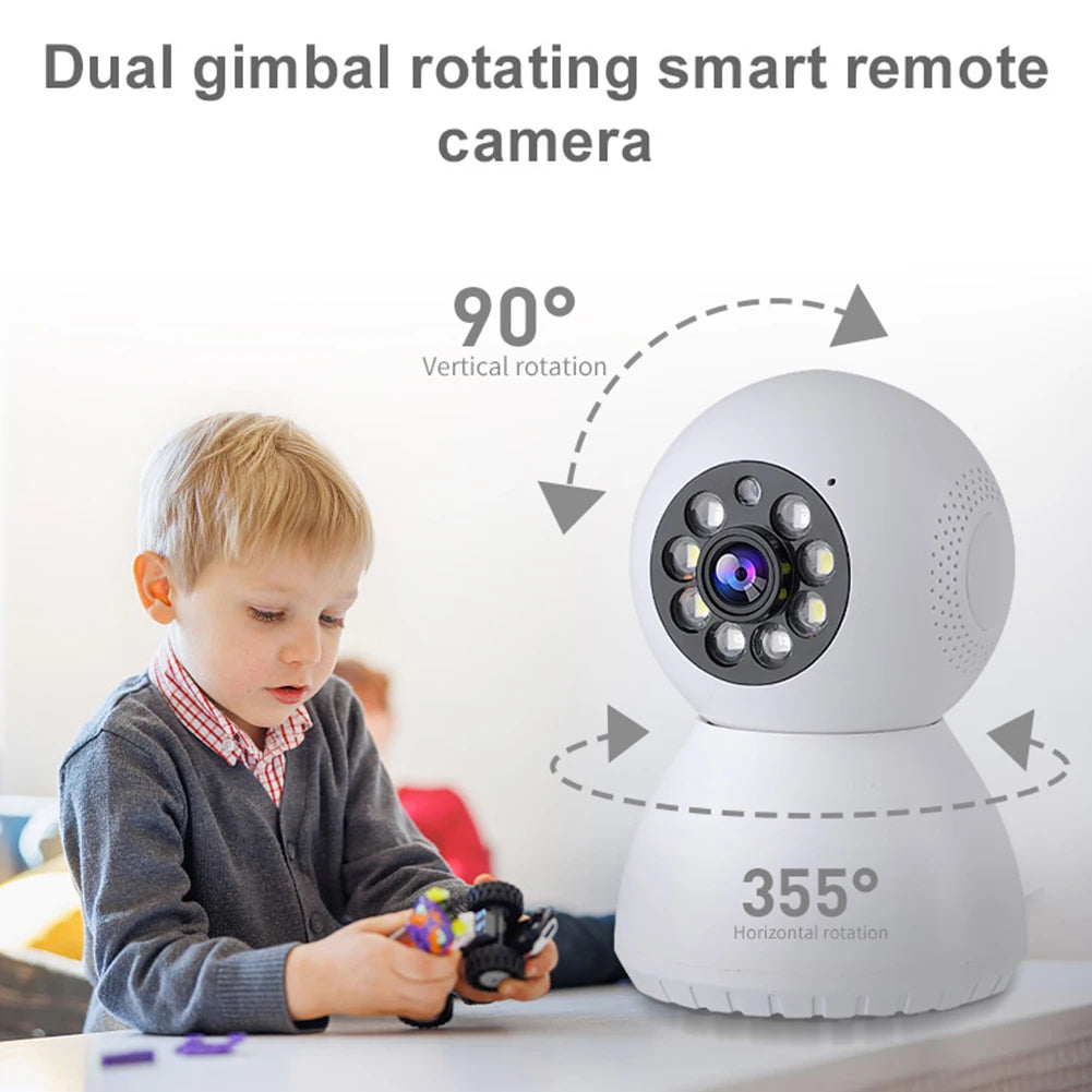 High Resolution Security Camera with 2-Way Talk and Motion Detection for Home, Baby, and Pet Monitoring