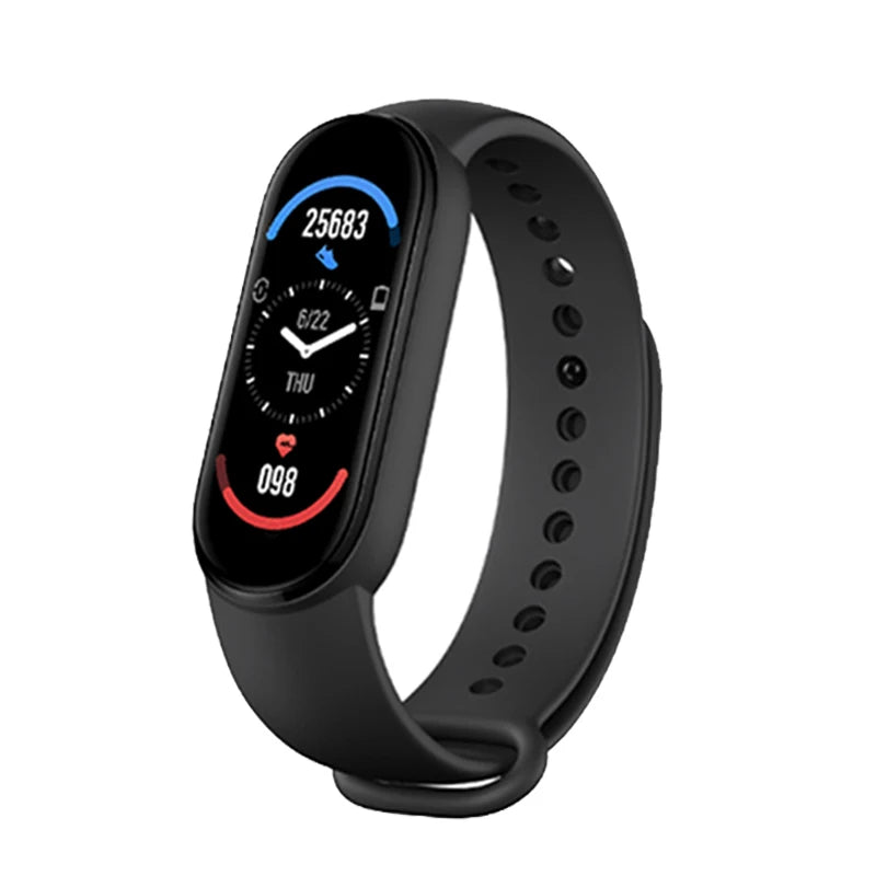 M6 Smart Watch – Fitness Tracker with Heart Rate & Blood Pressure Monitor