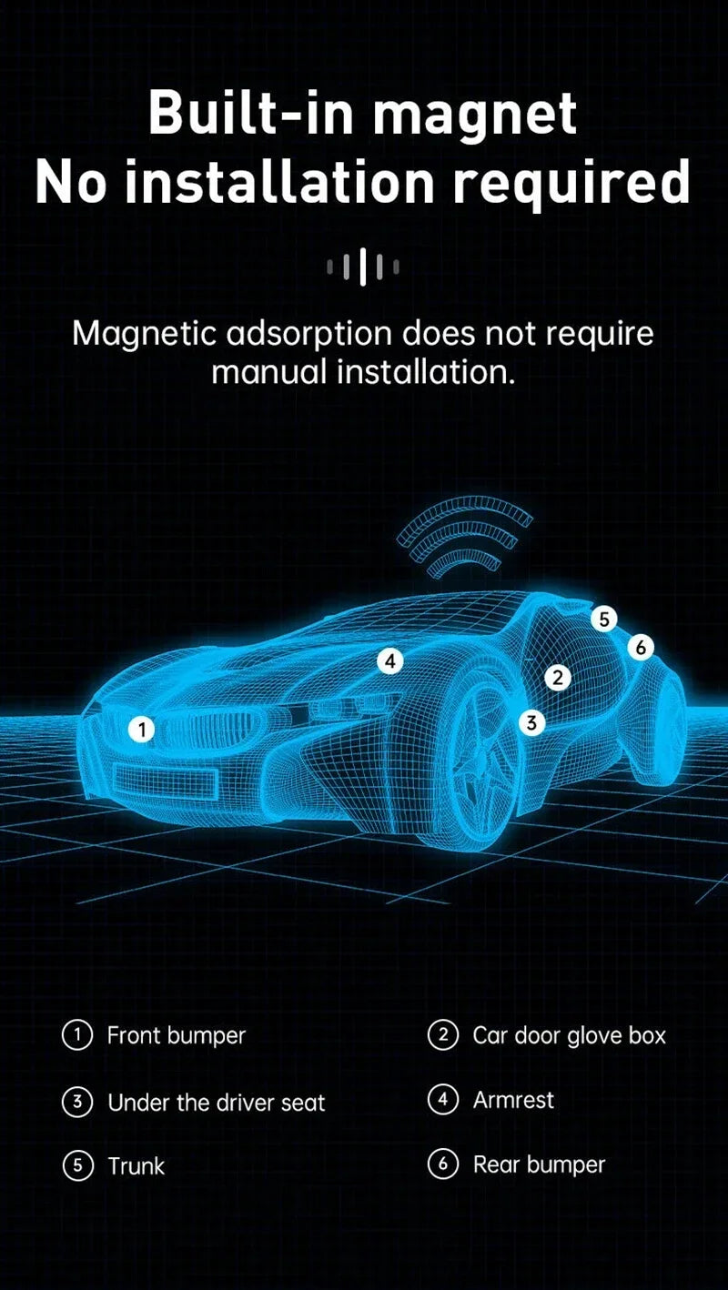 جهاز تتبع GPS من Xiaomi، جهاز مغناطيسي قوي لمنع فقدان السيارة للحيوانات الأليفة والأطفال والحقائب