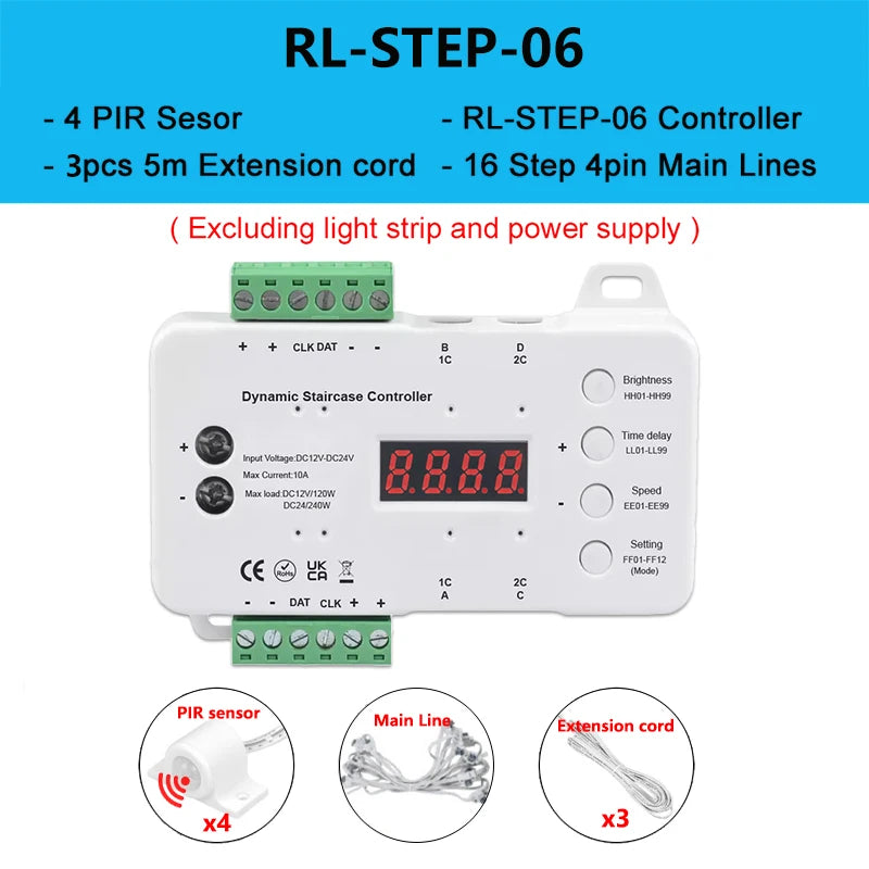 Smart LED Stair Light Controller | Motion-Activated & Dimmable