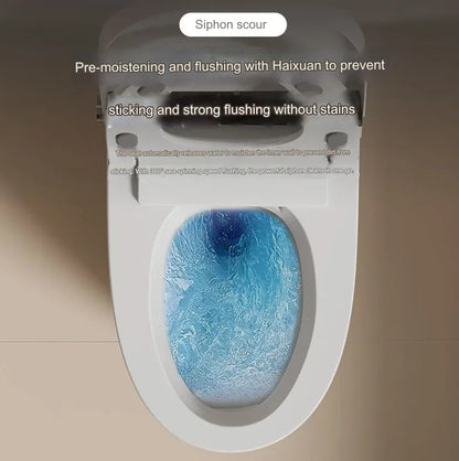 Smart Toilet with Bidet, Heated Seat, Auto Flush, Foot Sensor, and Remote Control