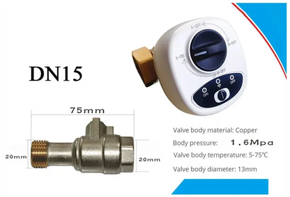 eWelink WiFi Smart Valve Water Gas Shutoff Automated Ball Valve DN15/DN20/DN25 Wireless Control for Alexa, Google, Alice