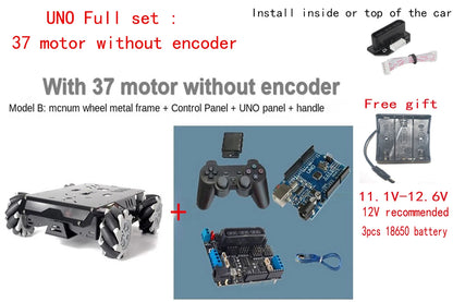 عجلة ميكانوم V3 حمولة 25 كجم لخزان RC مع هيكل سيارة روبوت بمحرك 12 فولت لمجموعة أدوات روبوت Arduino DIY UNO/ESP32 PS2 القابلة للبرمجة