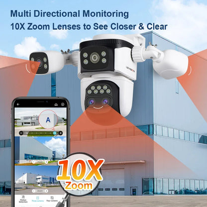 LS VISION 20MP Outdoor WiFi6 PTZ Camera with 10X Zoom, 720° Auto Tracking, IP66 Waterproof