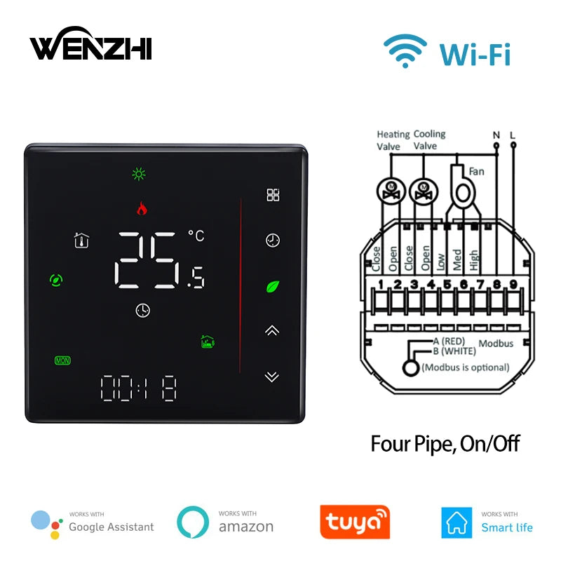 Zigbee/WiFi Smart Air Conditioning Thermostat for Home Cooling/Heating Control