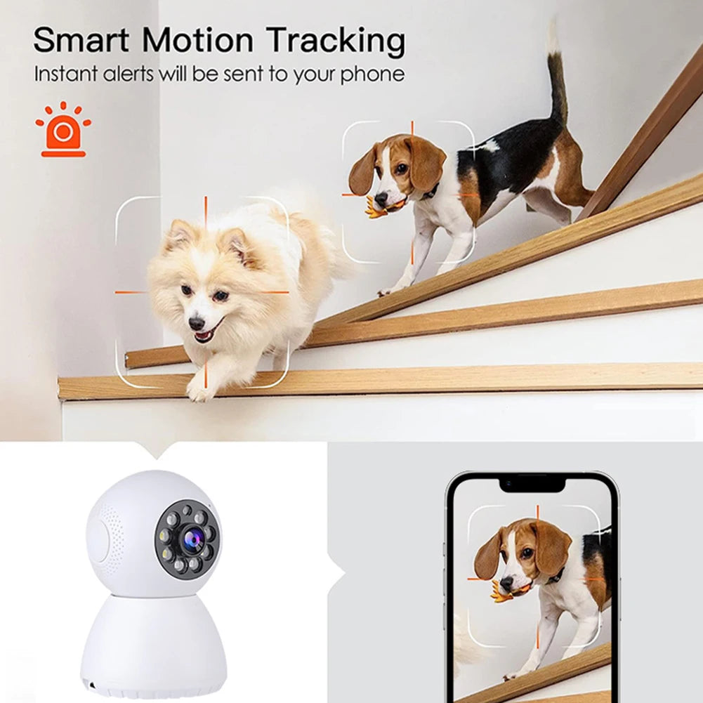 High Resolution Security Camera with 2-Way Talk and Motion Detection for Home, Baby, and Pet Monitoring