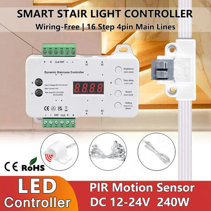 Smart LED Stair Light Controller | Motion-Activated & Dimmable