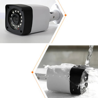 ALL DVR Compatible Outdoor Waterproof CVBS/TVI/CVI AHD Camera 4-in-1 – 1080P, 4MP, 5MP, 4K Ultra HD Mini CCTV Security Camera with Bracket