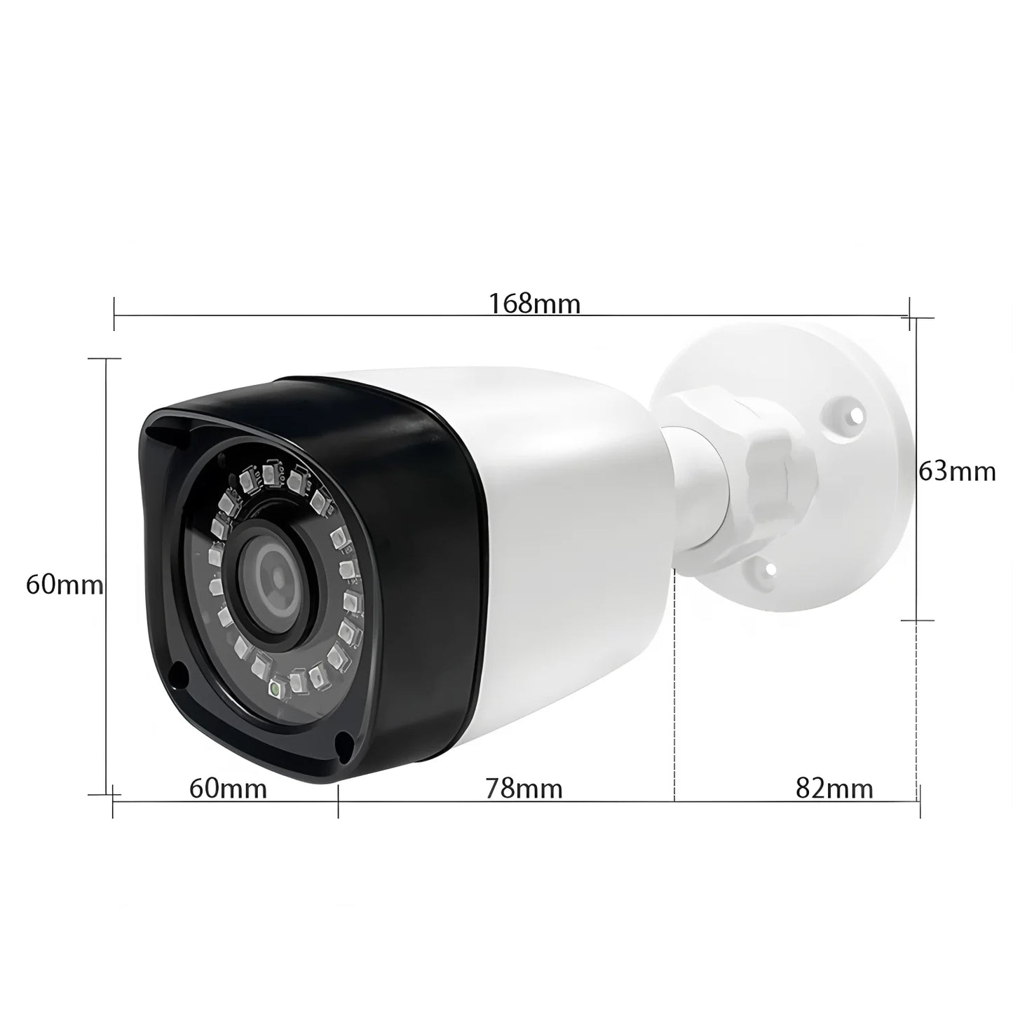 ALL DVR Compatible Outdoor Waterproof CVBS/TVI/CVI AHD Camera 4-in-1 – 1080P, 4MP, 5MP, 4K Ultra HD Mini CCTV Security Camera with Bracket