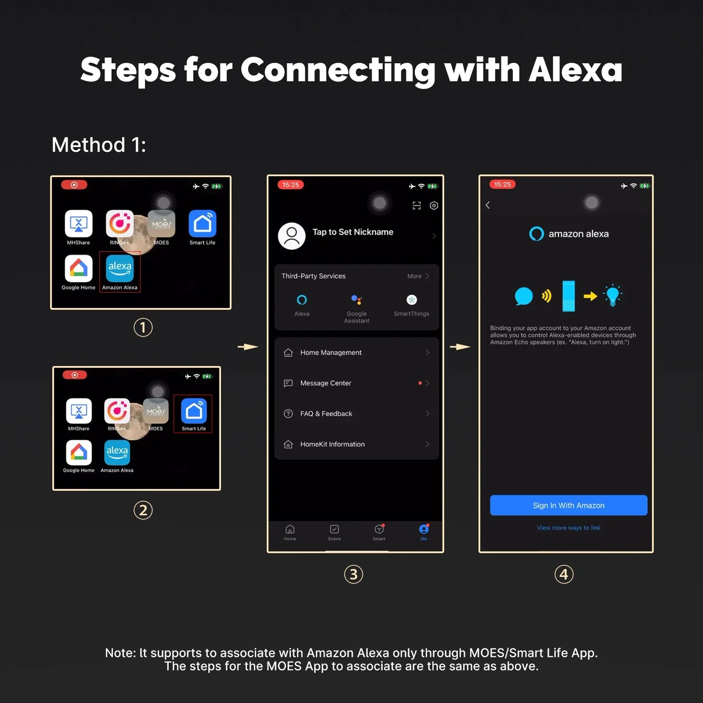 MOES Tuya Zigbee Matter Thread Gateway – Smart Home Bridge with Voice Control (Siri, HomeKit, Alexa, Google)