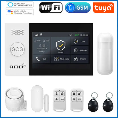 YUPA Tuya Smart Home Security Alarm System with PIR & Door Detectors