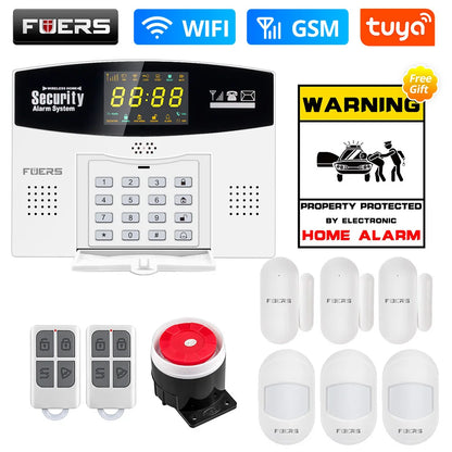 Fuers Tuya Smart WIFI 4G GSM Alarm System – Wireless Security with Motion Sensors, Alexa & Google Control