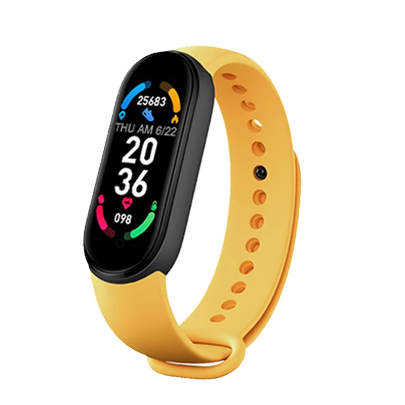 M6 Smart Watch – Fitness Tracker with Heart Rate & Blood Pressure Monitor