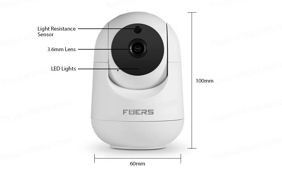 Fuers 4K 8MP IP Camera – Tuya Smart Home, WiFi Wireless, Automatic Tracking CCTV Security Baby Monitor