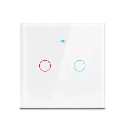 WiFi Smart Switch EU Light Wall Touch Switch 220V No Neutral Wire Required, Works with Alexa & Google Home