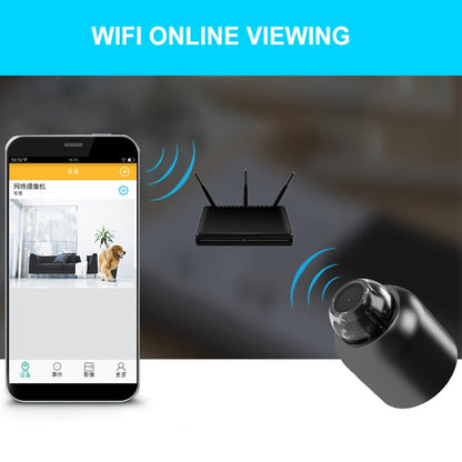 WiFi Wireless Mini Camera with Night Vision, HD 1080P, Motion Detection & Video Voice Recorder