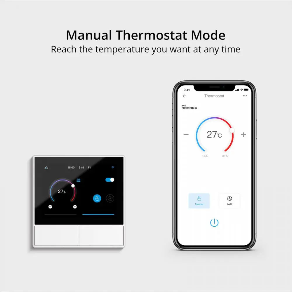 SONOFF NS Panel Smart Scene Wall Switch – Wi-Fi Smart Thermostat & Display Control