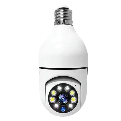 E27 Bulb 2.4G Wifi Surveillance Camera – APP-Controlled Rotation & Full Color Night Vision