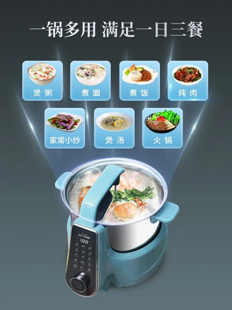 Intelligent Cooking Machine 3L Fully Automatic Multi-function Reservation Kitchen Household Cooking Pot